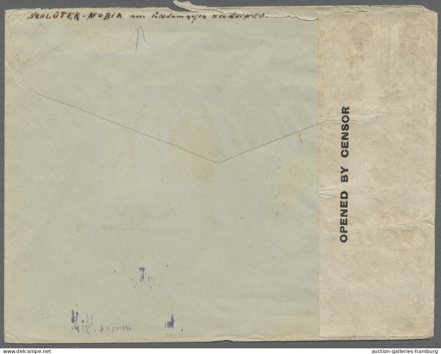 Brf. Deutsch-Neuguinea - Britische Besetzung: 1917, Brief Eines Deutschen ("Schlüter, - Duits-Nieuw-Guinea