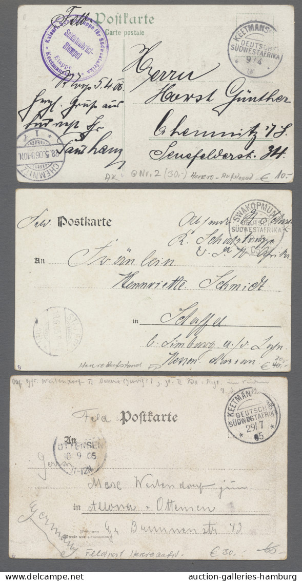 Brf. Deutsch-Südwestafrika - Besonderheiten: 1904-1907, FELDPOST, 16 Briefumschläge / - Deutsch-Südwestafrika