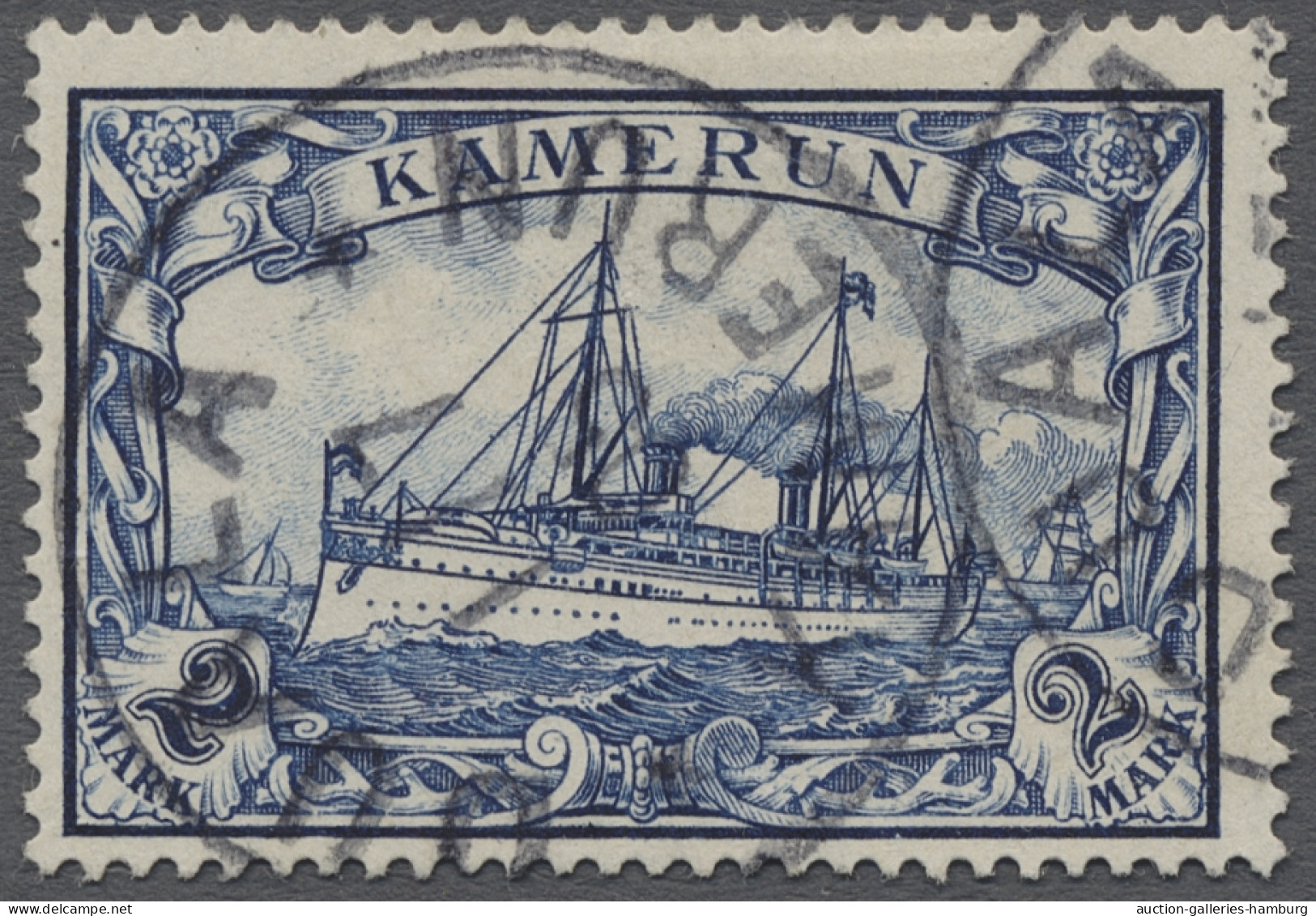 o Deutsche Kolonien - Kamerun: 1900, Kaiseryacht ohne Wz., der komplette Satz saub