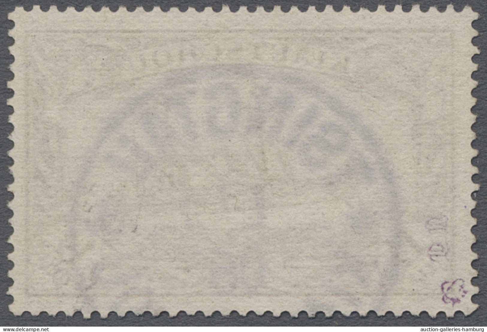 O Deutsche Kolonien - Kiautschou: 1905, Kaiseryacht Ohne Wz. In Dollarwährung, 1 1 - Kiauchau