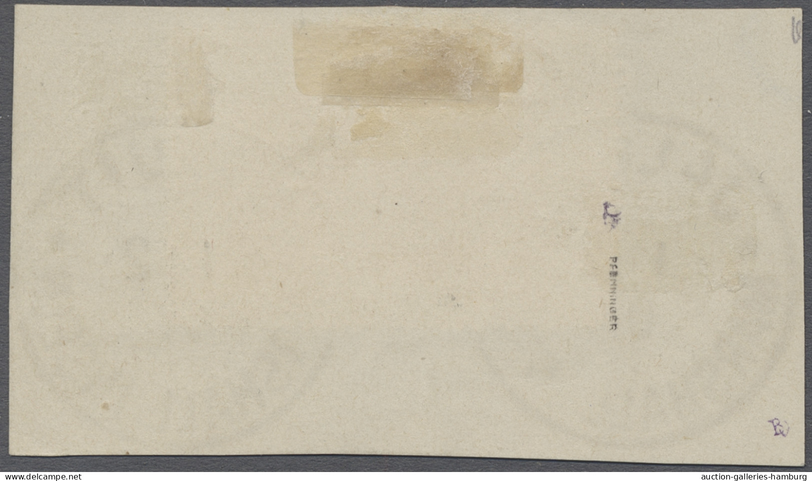 Briefstück Deutsche Kolonien - Marshall-Inseln: 1907, Kaiseryacht Ohne Wz., Die Beiden Höch - Marshall Islands