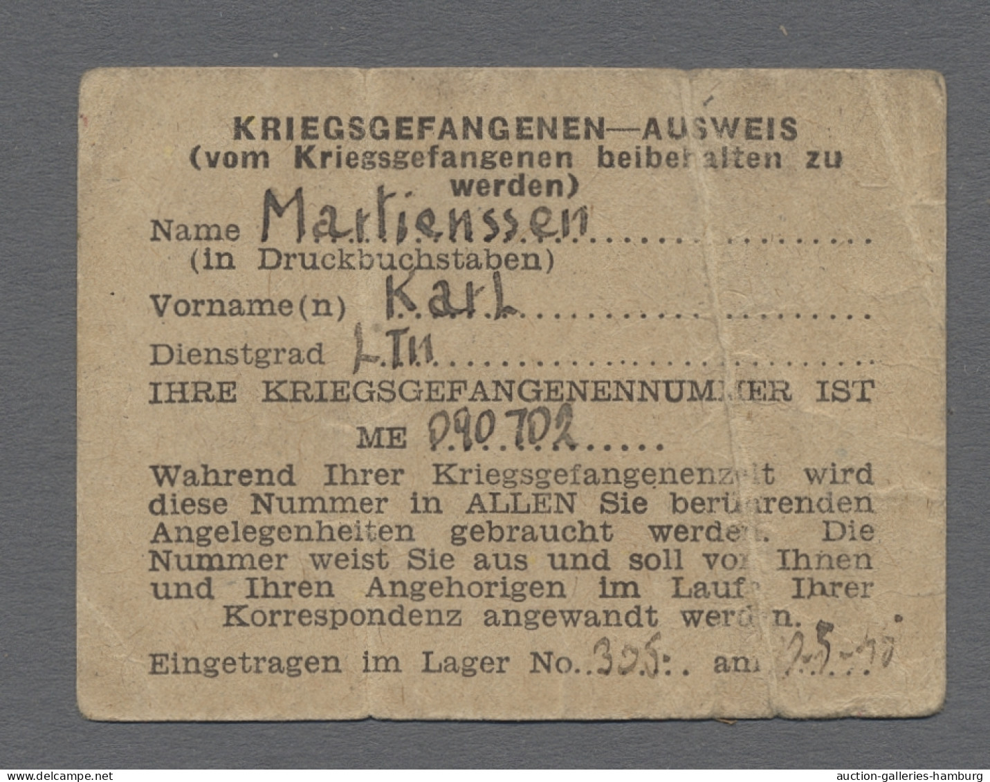 Brf./GA Kriegsgefangenen-Lagerpost: 1947-1948, Vier Briefe, Davon Drei Aus Großbritannie - Sonstige
