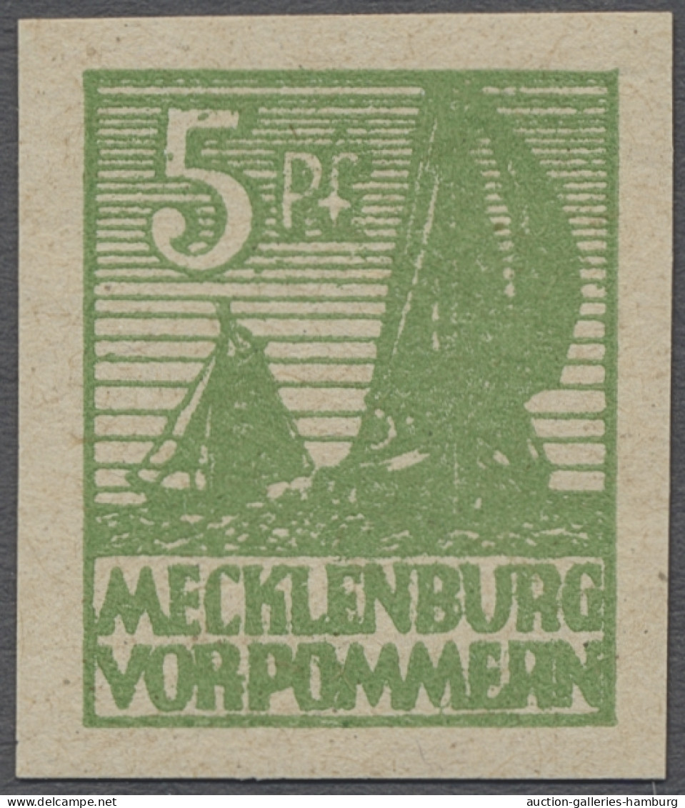 ** Sowjetische Zone - Mecklenburg-Vorpommern: 1946, Abschiedsserie 5 Pfg. In Der Se - Other & Unclassified