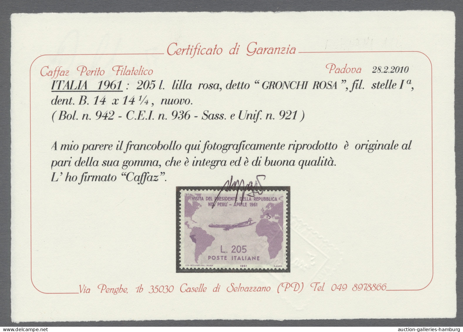 ** Nachlässe: ITALIEN, 1945-1990, Komplette postfrische Sammlung in zwei Vordruckal