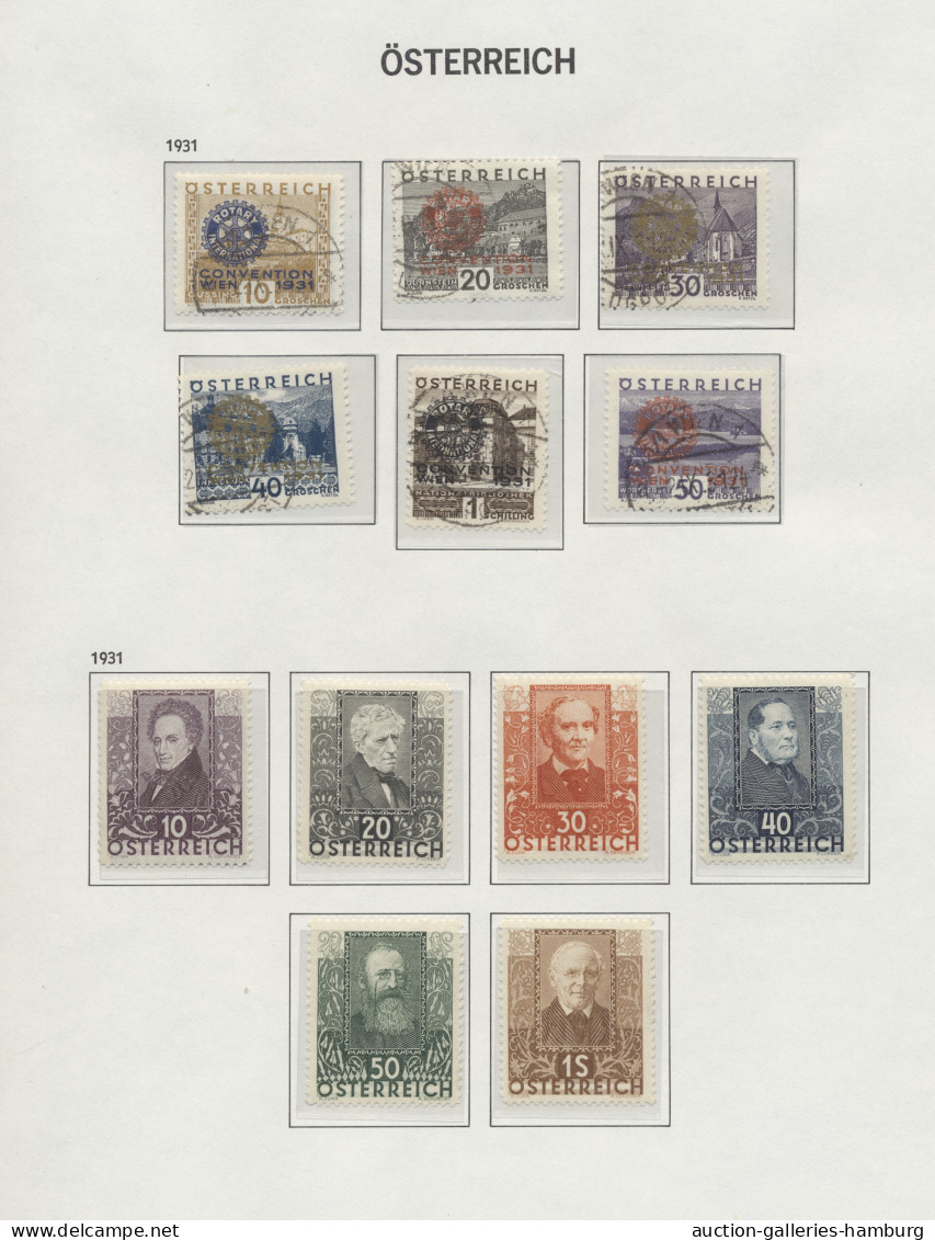 O Nachlässe: ÖSTERREICH, 1850- 1991, Gestempelte Generalsammlung, Bis 1935 Im DAVO - Vrac (min 1000 Timbres)