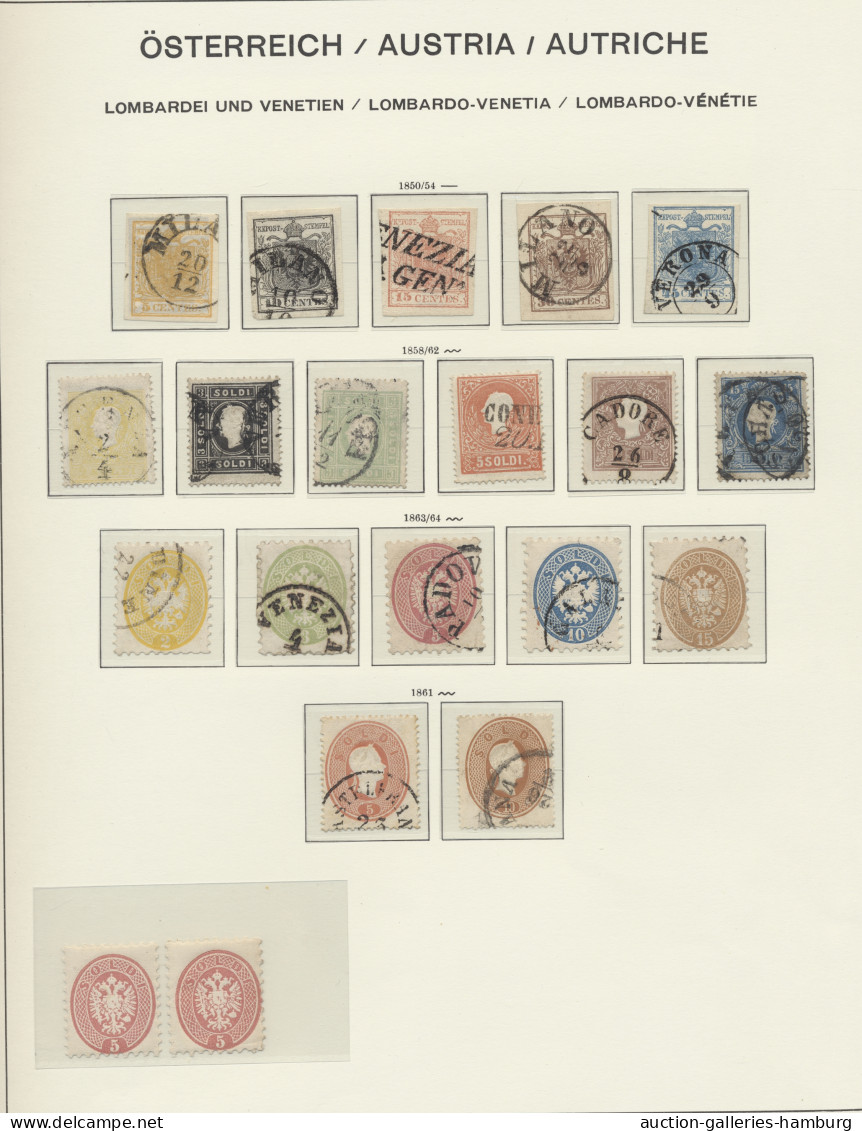 O Nachlässe: ÖSTERREICH / LOMBARDEI-VENETIEN, 1850-1863 Schöne Alte Sammlung Geste - Vrac (min 1000 Timbres)