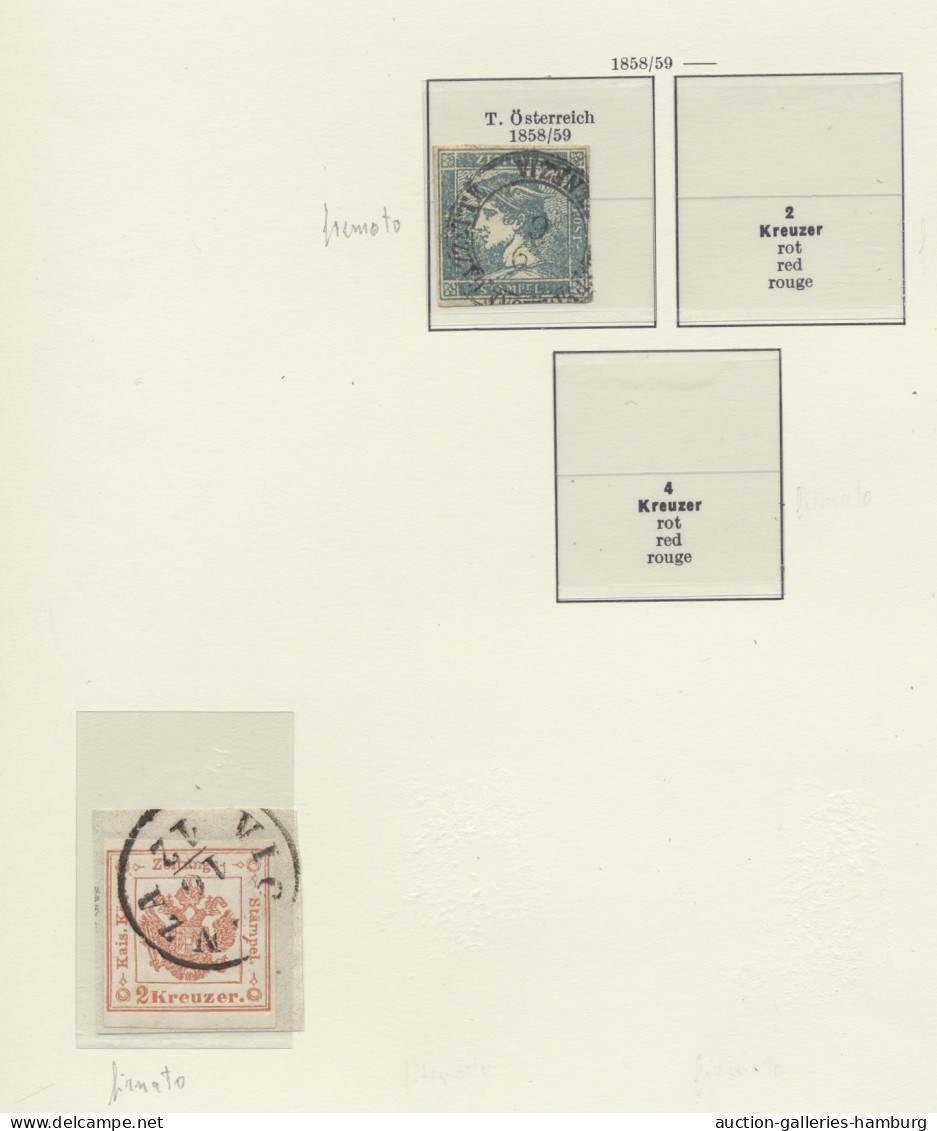 O Nachlässe: ÖSTERREICH / LOMBARDEI-VENETIEN, 1850-1863 Schöne Alte Sammlung Geste - Mezclas (min 1000 Sellos)