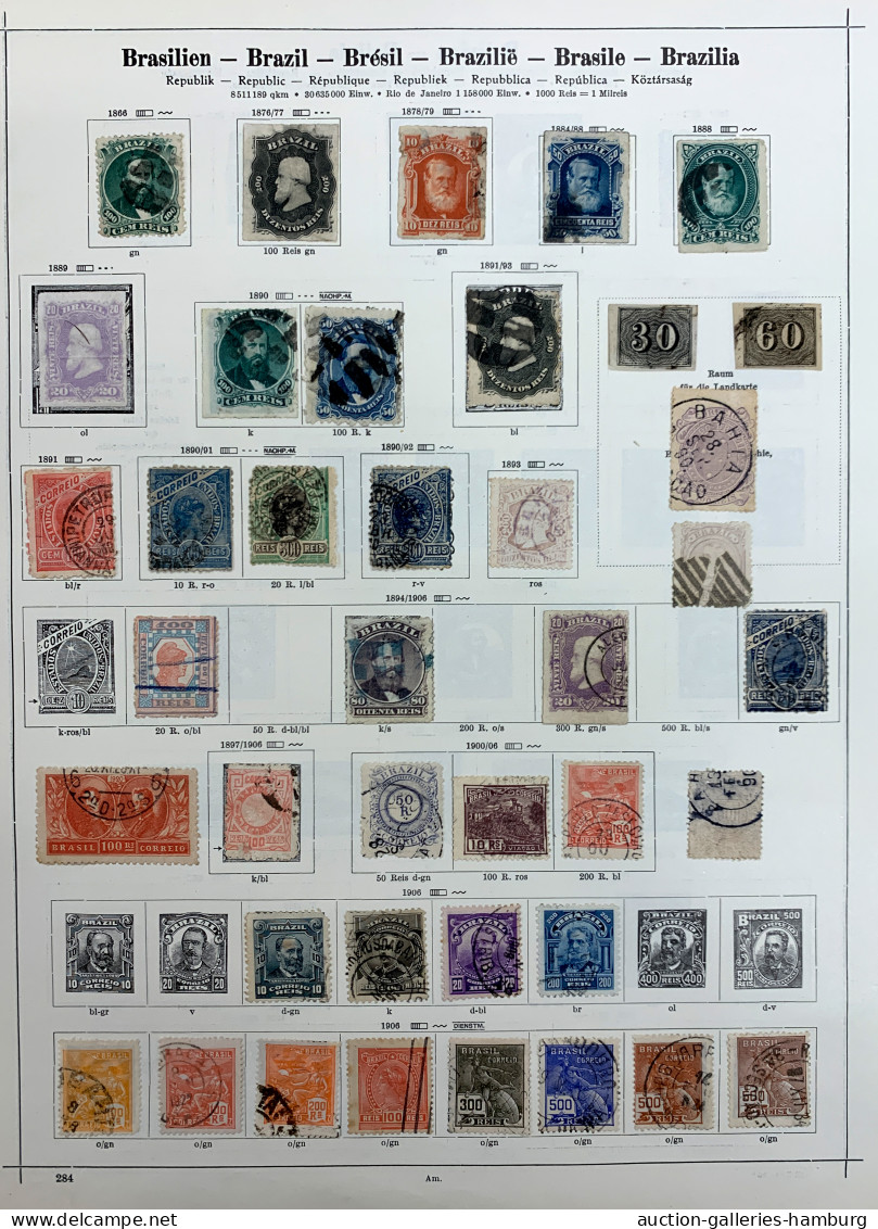 */o/on piece World Wide: 1850-1940 (ca.), ungebrauchte und gestempelte Sammlung ab der Klassi