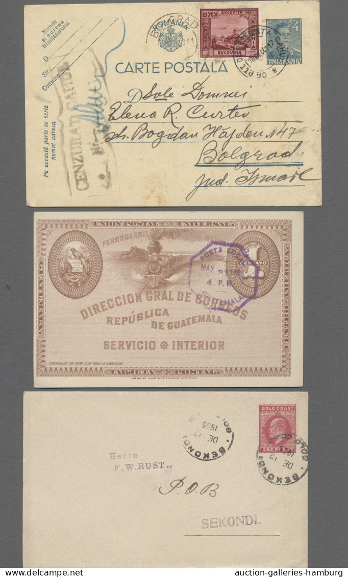 Cover/FDC/GA World Wide: 1889-1964, Partie Von 46 Belegen Mit U.a. Deutschland, Europa, 2 Alt - Collections (sans Albums)