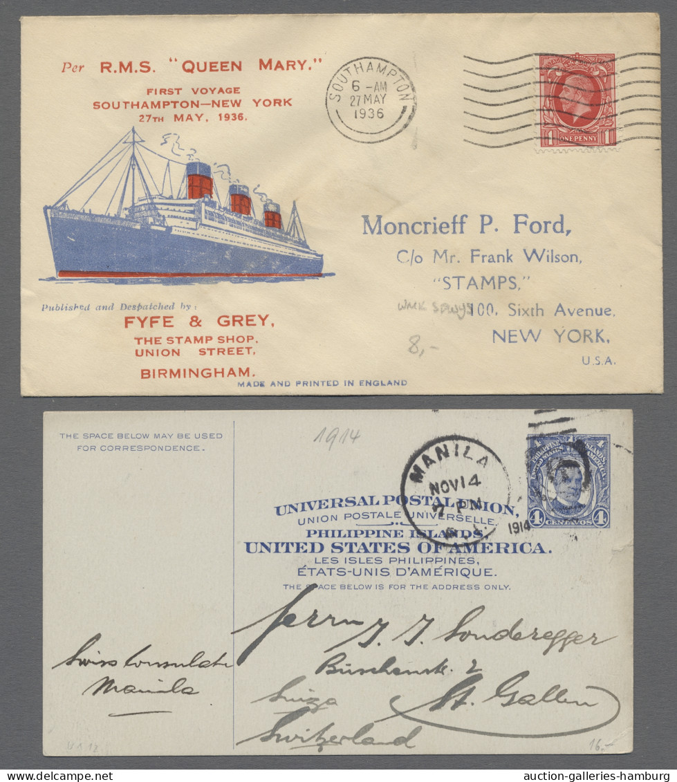 Cover/PPC/GA World Wide: 1884-1969, Partie Von Etwa 190 Belegen Mit U.a. Deutschem Reich, Deu - Colecciones (sin álbumes)