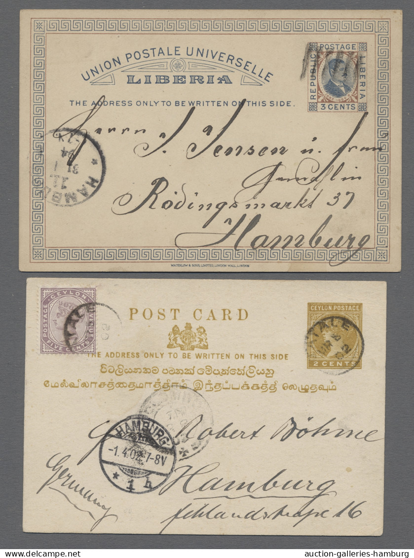 GA Worldwide Postal Stationery: 1880-1929, Sammlung Von Etwa 420 Ganzsachen Auf Ste - Verzamelingen (in Albums)