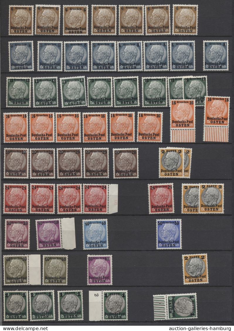 ** Liquidationsposten: Dt. Besetzung II WK - Generalgouvernement - 1939-1944, Postf - Stamp Boxes
