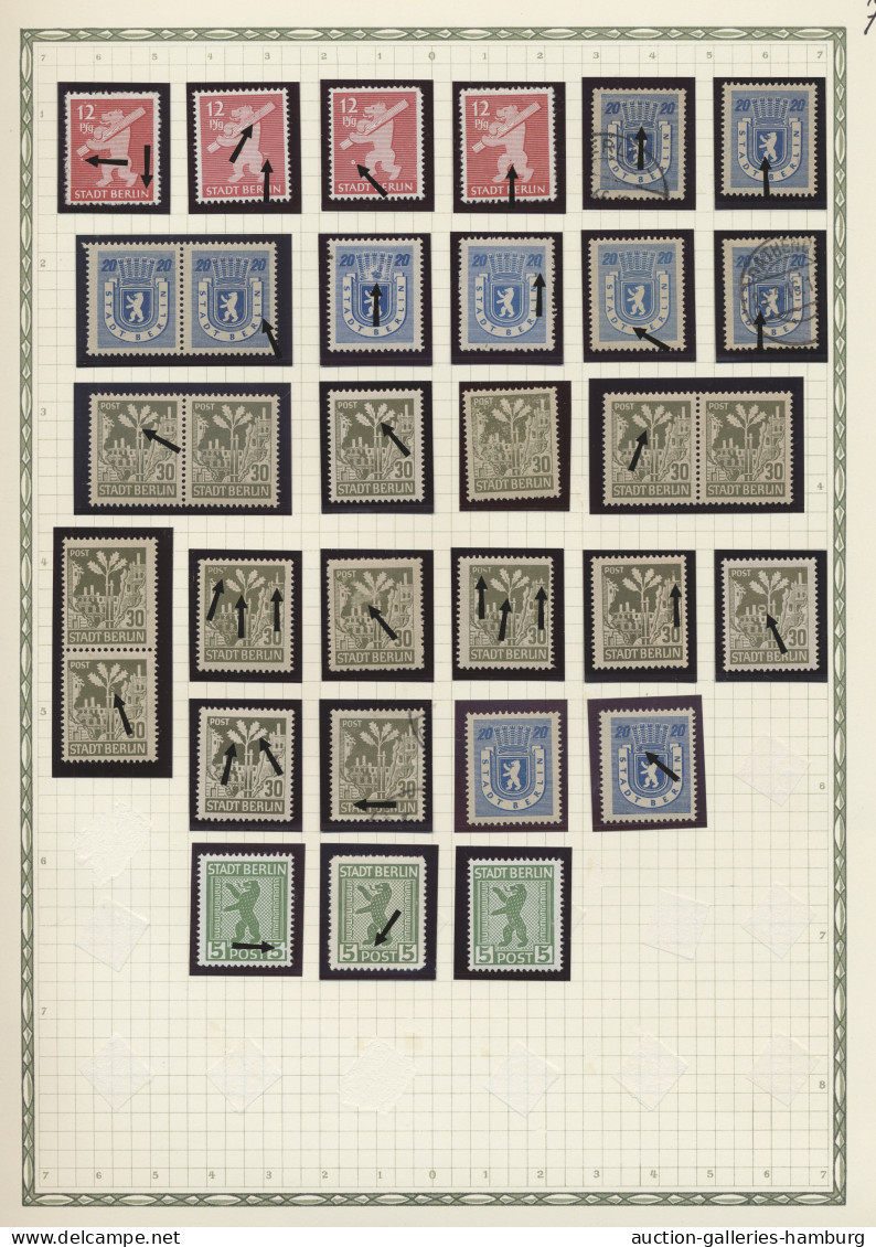 **/*/o Liquidationsposten: Sowjetische Zone - Berlin Und Brandenburg - 1945, Kleine Sam - Stamp Boxes