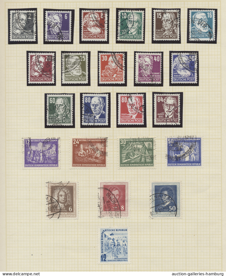 O/o/**/* Liquidationsposten: DDR - 1948-1990, In Den Hauptnummern Augenscheinlich Komplet - Boites A Timbres