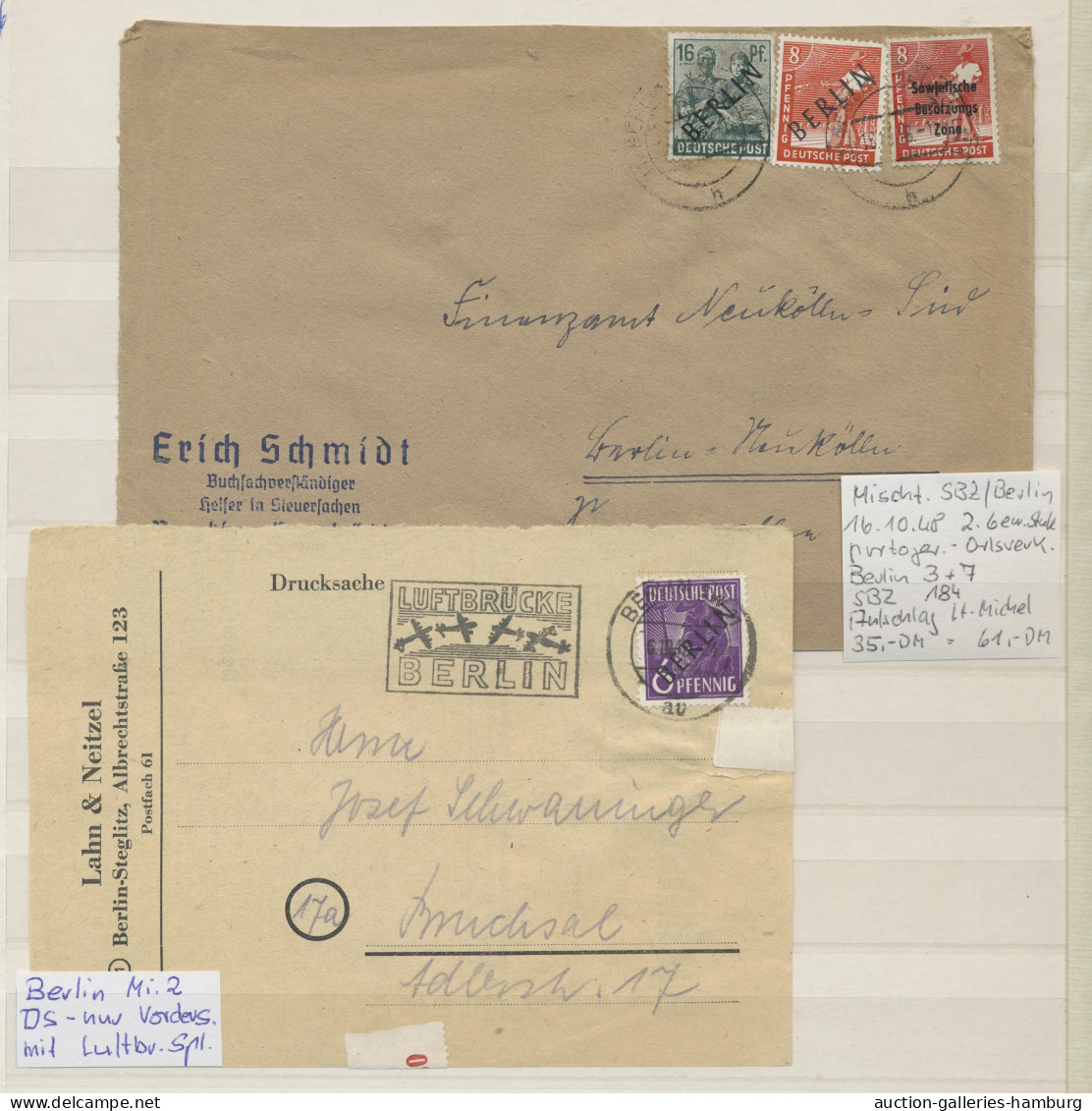 O/Brf. Liquidationsposten: Berlin - 1948-1979, Gestempelte Partie In Einem Einsteckbuch - Boites A Timbres