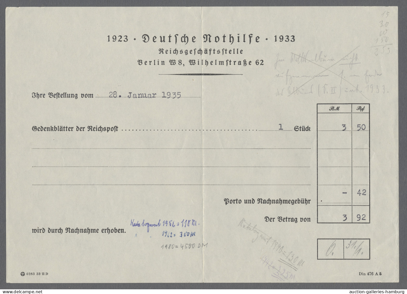 O/*/Brf./Briefstück/** Deutschland: 1850-1957, Direkt Aus Sammlerhand Kommende Werthaltige Sammlung In - Colecciones