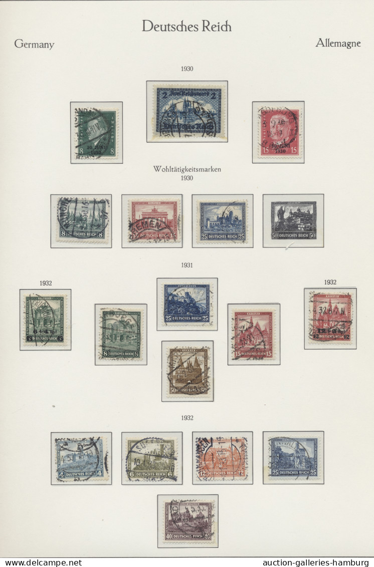 **/*/o/Briefstück/Brf./AK/GA Deutschland: 1872-1945, Partie In U.a. 2 Vordruckalben Mit Teilsammlungen Von De - Collections