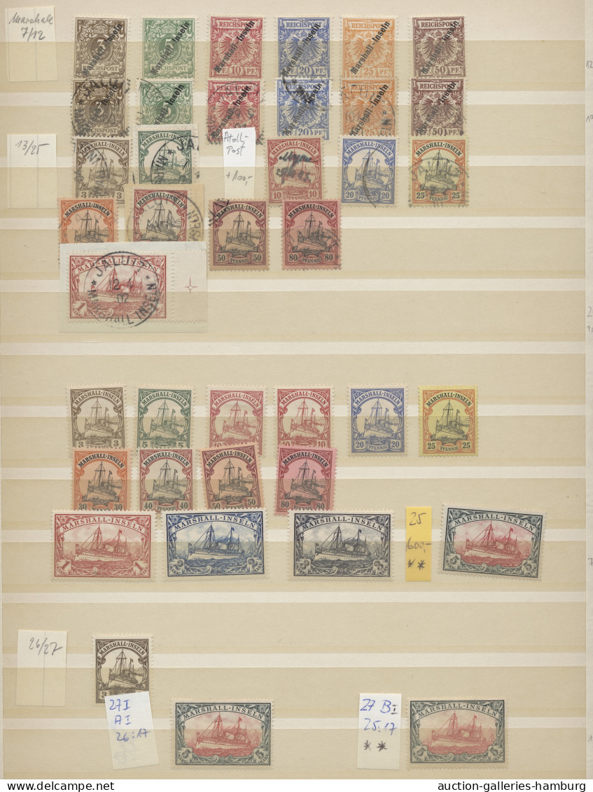 **/*/o/Briefstück/Brf./AK/GA Deutschland: 1872-1945, Partie in u.a. 2 Vordruckalben mit Teilsammlungen von De