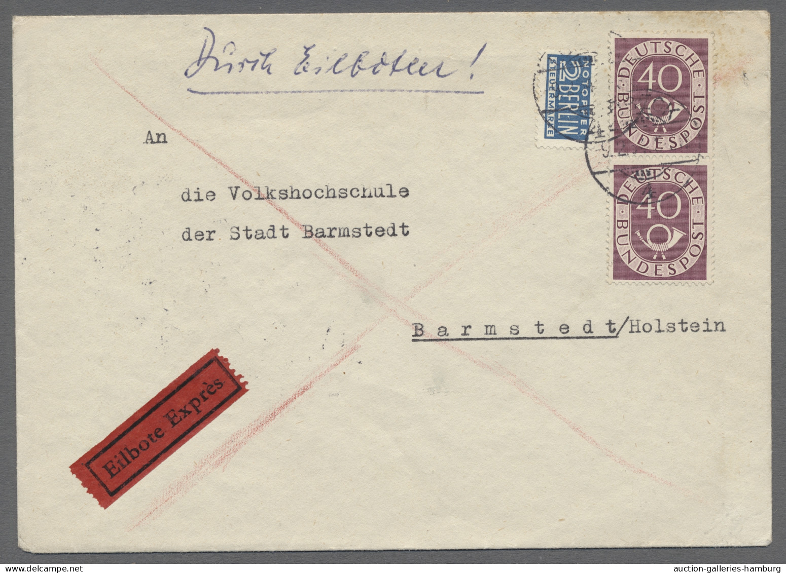 Brf./AK/GA Deutschland: 1881-1963, Partie Von 56 Belegen Mit U.a. Deutschem Reich, Diversen - Colecciones