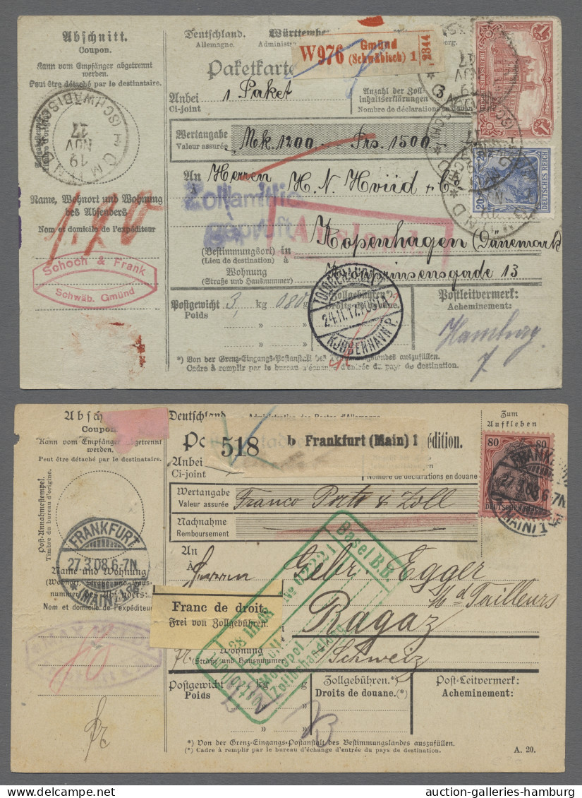 Brf./AK/GA Deutschland: 1881-1963, Partie Von 56 Belegen Mit U.a. Deutschem Reich, Diversen - Colecciones