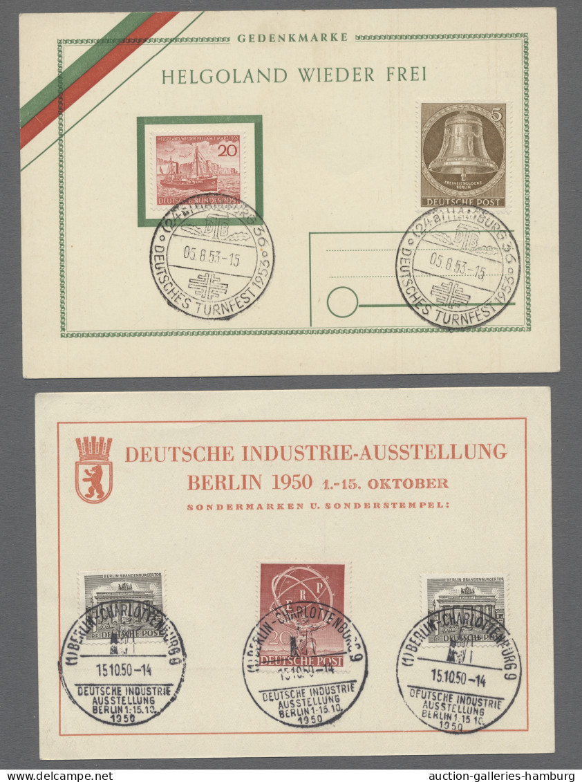 Brf./AK/GA Deutschland: 1899-1962, Partie Von Etwa 100 Belegen Mit U.a. Deutschem Reich, Ko - Collections