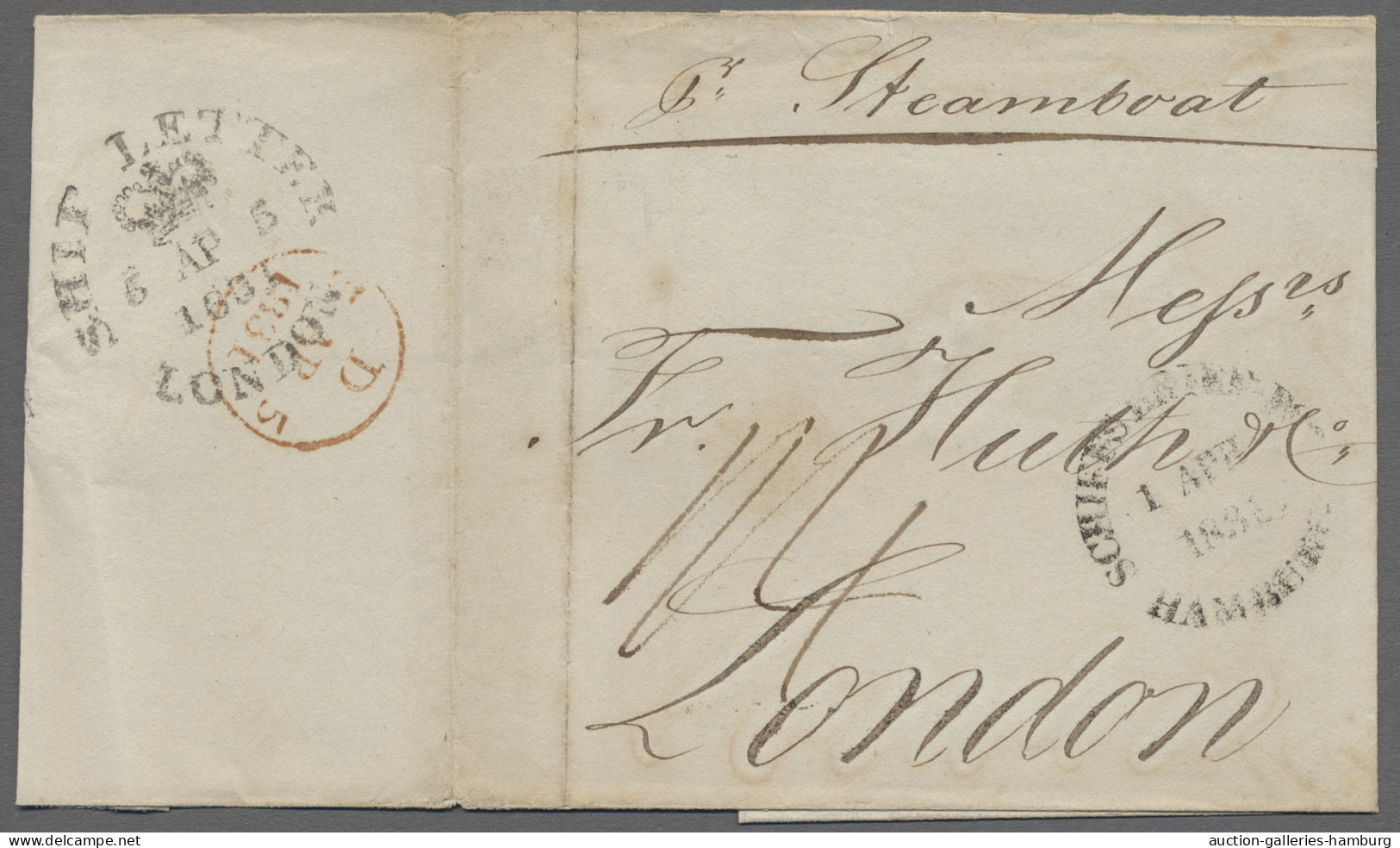 Brf. Altdeutschland - Vorphila: GRENZÜBERGANGSSTEMPEL; 1818-1873 (ca.), Sammlung Von - Prephilately