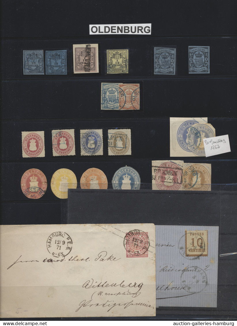 (*)/*/**/o/Brf. Altdeutschland: 1850/1923, Sehr Umfangreiche Sammlung Von Baden Bis Württemberg - Collections