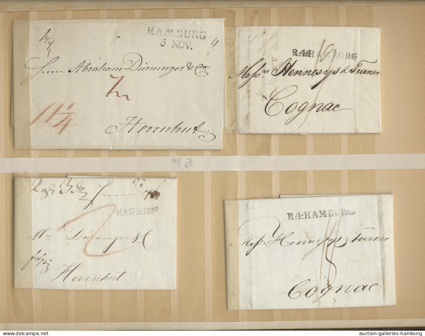 O/*/(*)/Briefstück/Brf. Altdeutschland: 1850-1871 (ca.), Steckalbum Mit Einer Partie / Slg. Von Baden Bi - Collections