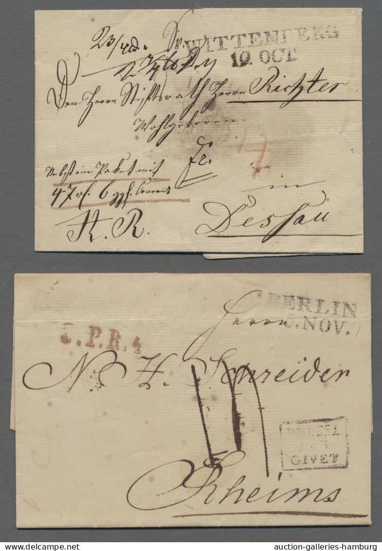 Brf./GA Altdeutschland: 1743-1900, Partie Von 41 Belegen In Einem Album Mit U.a. Frankie - Collections