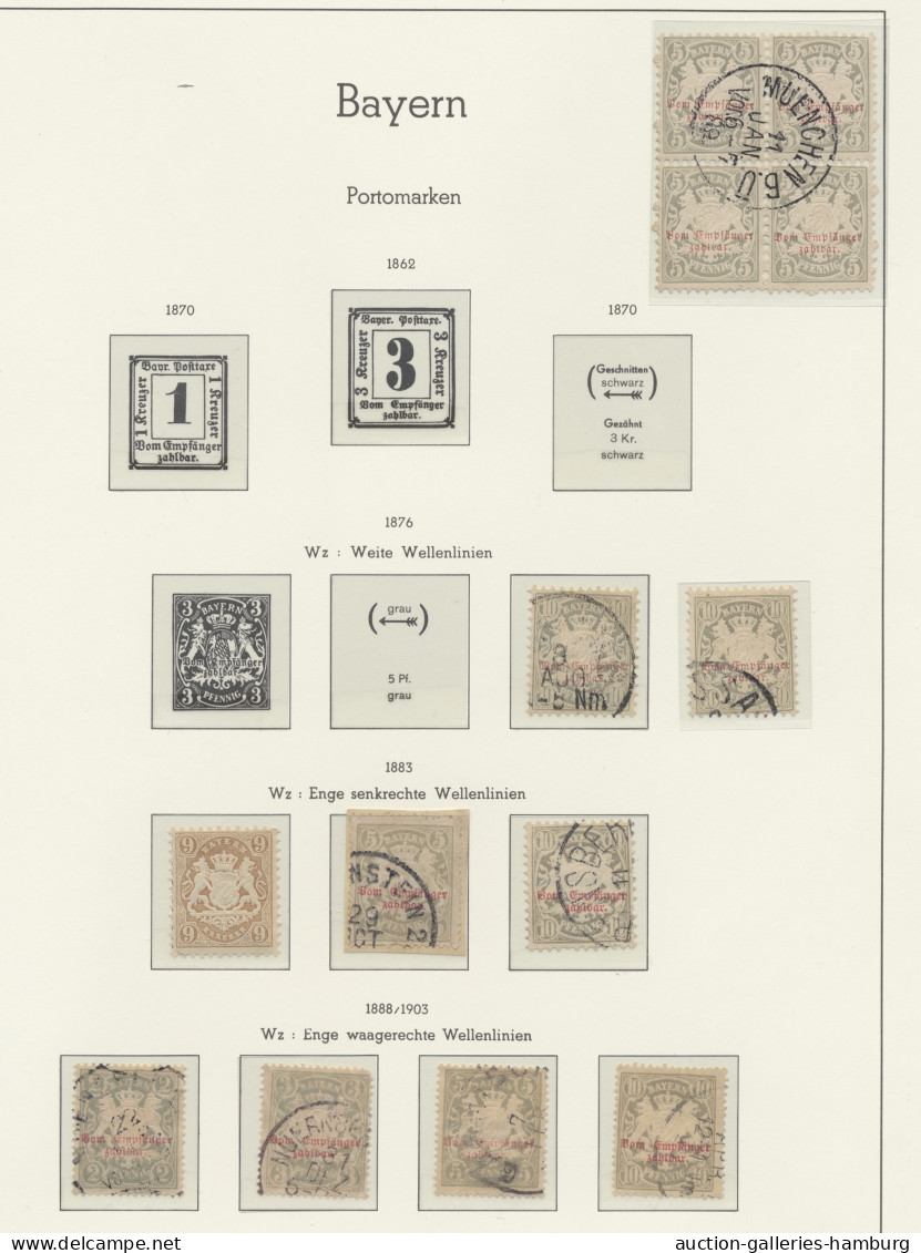 **/*/o/Brf. Bayern - Marken und Briefe: 1911-1920, beachtenswerte Sammlung ab Luitpold in al