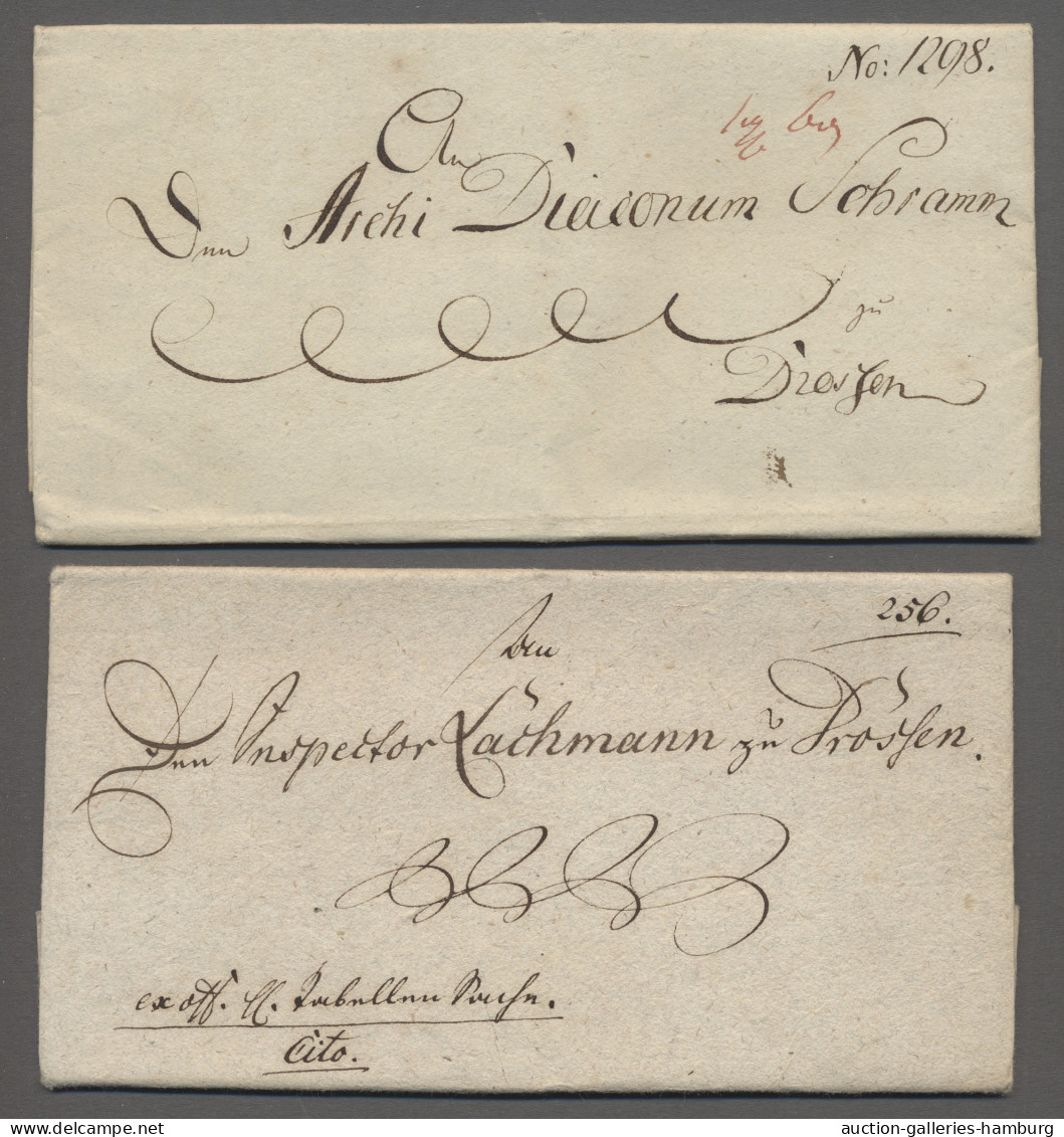 Brf. Preußen - Vorphilatelie: 1795-1879, Sammlung Von 40 Vorphilabriefen Und Markenlo - Prephilately