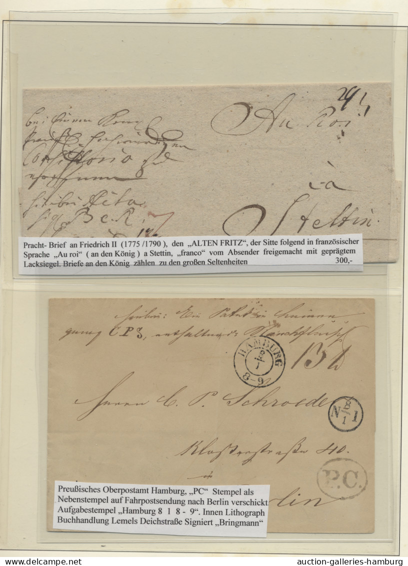 O/Briefstück/Brf./GA Preußen - Marken Und Briefe: 1850-1867, Komplette Gestempelte Sammlung Im Teils - Other & Unclassified