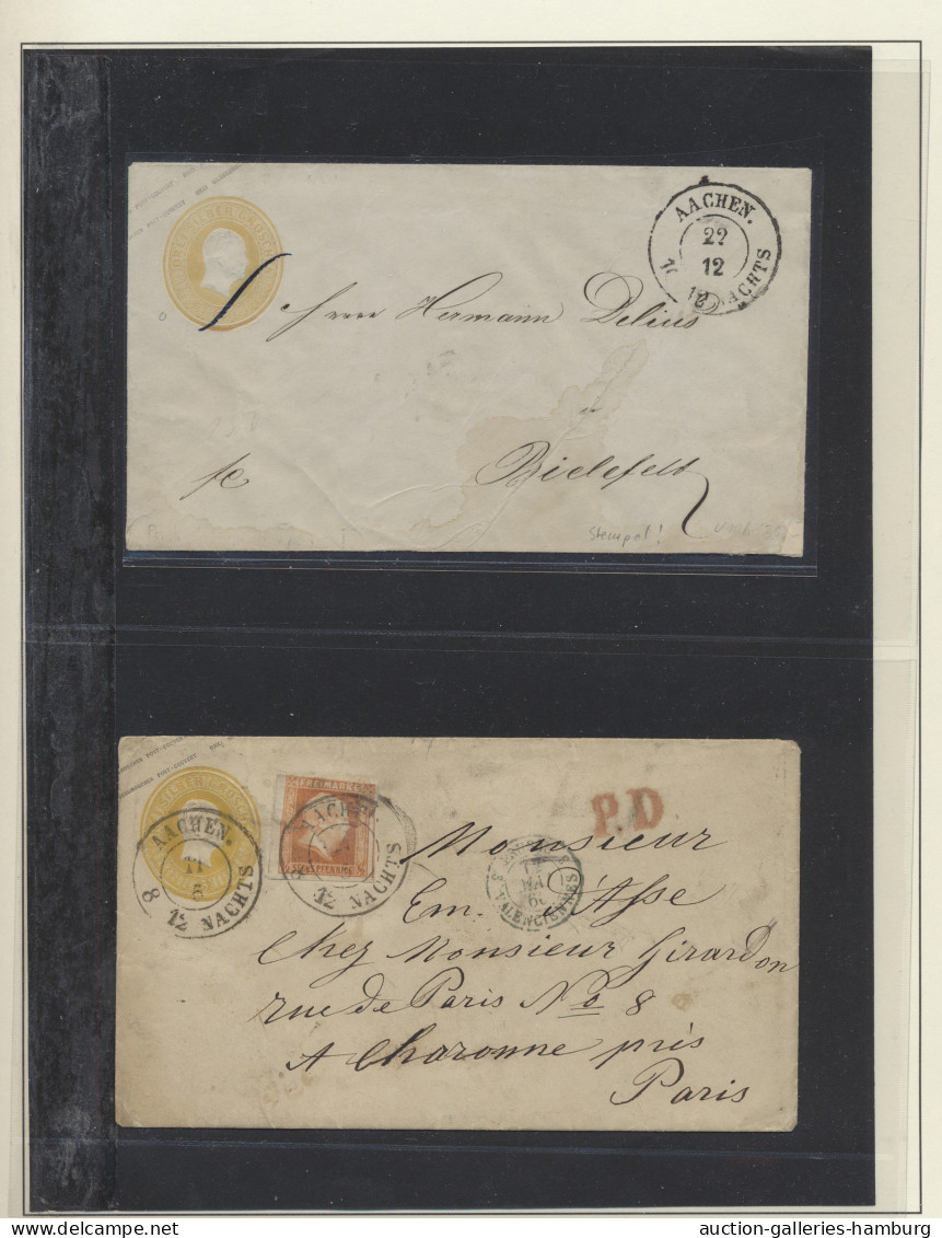 o/Briefstück/Brf./GA Preußen - Marken und Briefe: 1850-1867, komplette gestempelte Sammlung im teils