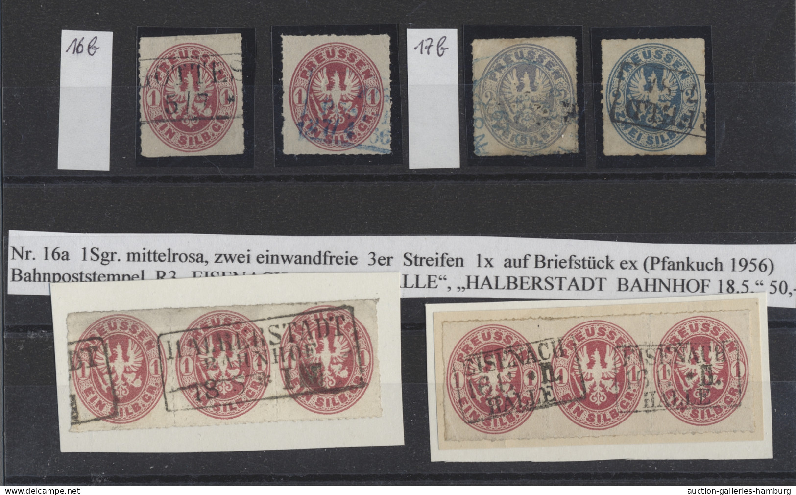 Brf./GA/o/Briefstück Preußen - Marken Und Briefe: 1836-1873, Sammlung In Einem Album Mit 68 Belegen M - Other & Unclassified