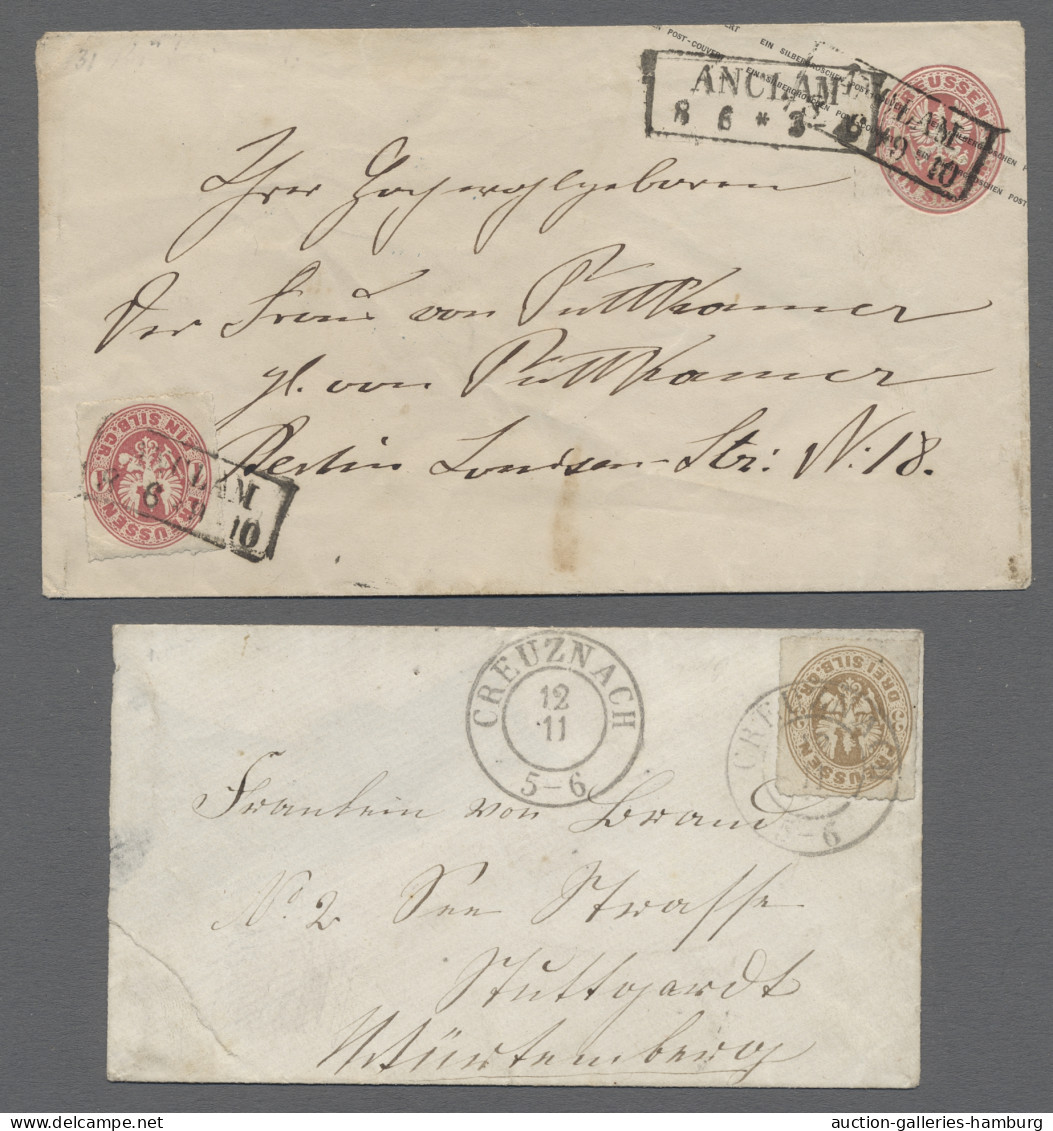 Brf./GA Preußen - Marken Und Briefe: 1858-1867 (ca.), Sammlung Von 29 Belegen Und 2 Brie - Sonstige & Ohne Zuordnung