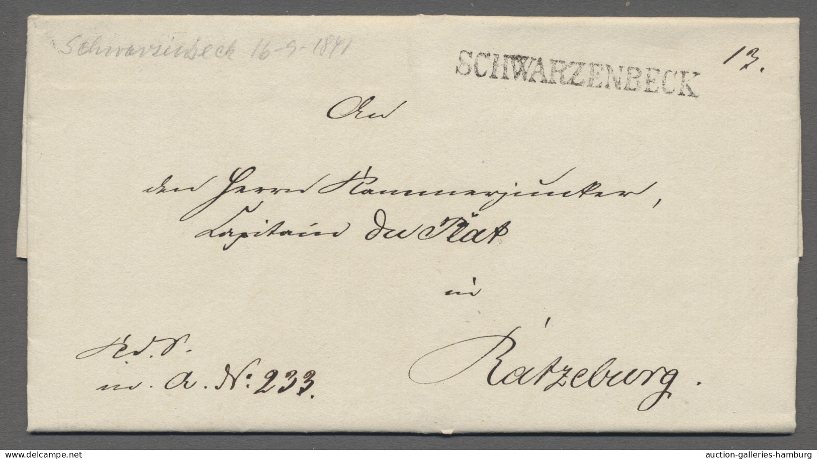 Brf. Schleswig-Holstein - Vorphilatelie: 1800-1864, Eine Eindrucksvolle Sammlung, Bes - Prephilately