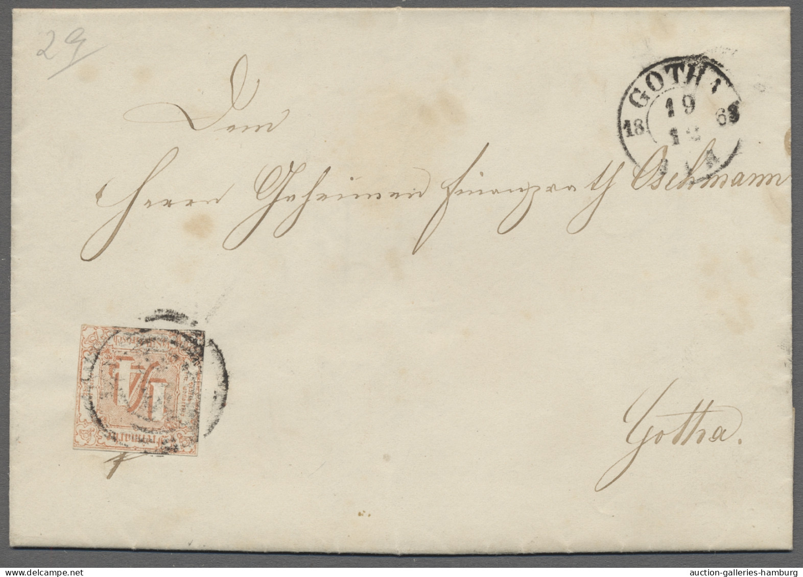 o/Briefstück/Brf./* Thurn & Taxis - Marken und Briefe: 1822-1867, auf selbstgestalteten Blättern in