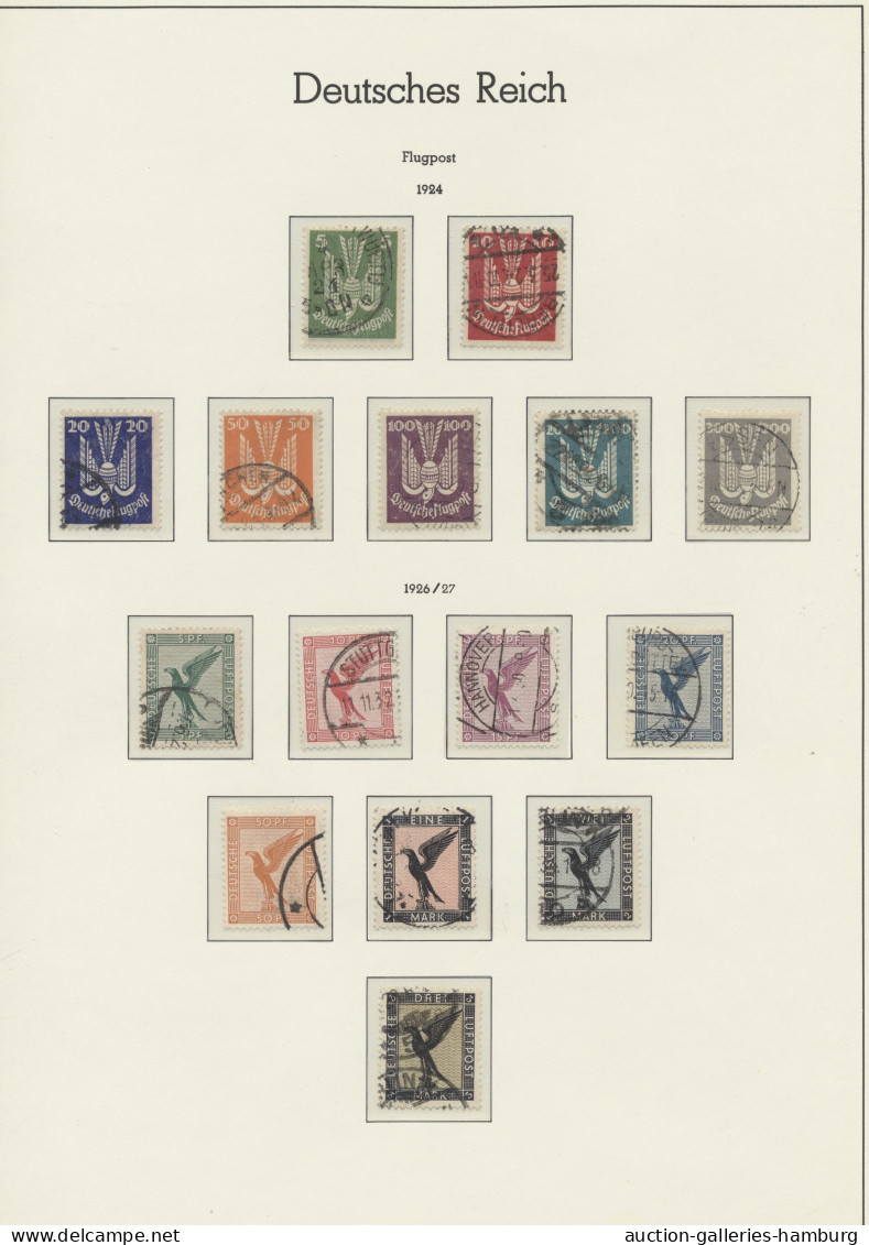 o Deutsches Reich: 1872-1945, gestempelte Sammlung ab Mi.-Nr. 1 in Leuchtturm-Vord