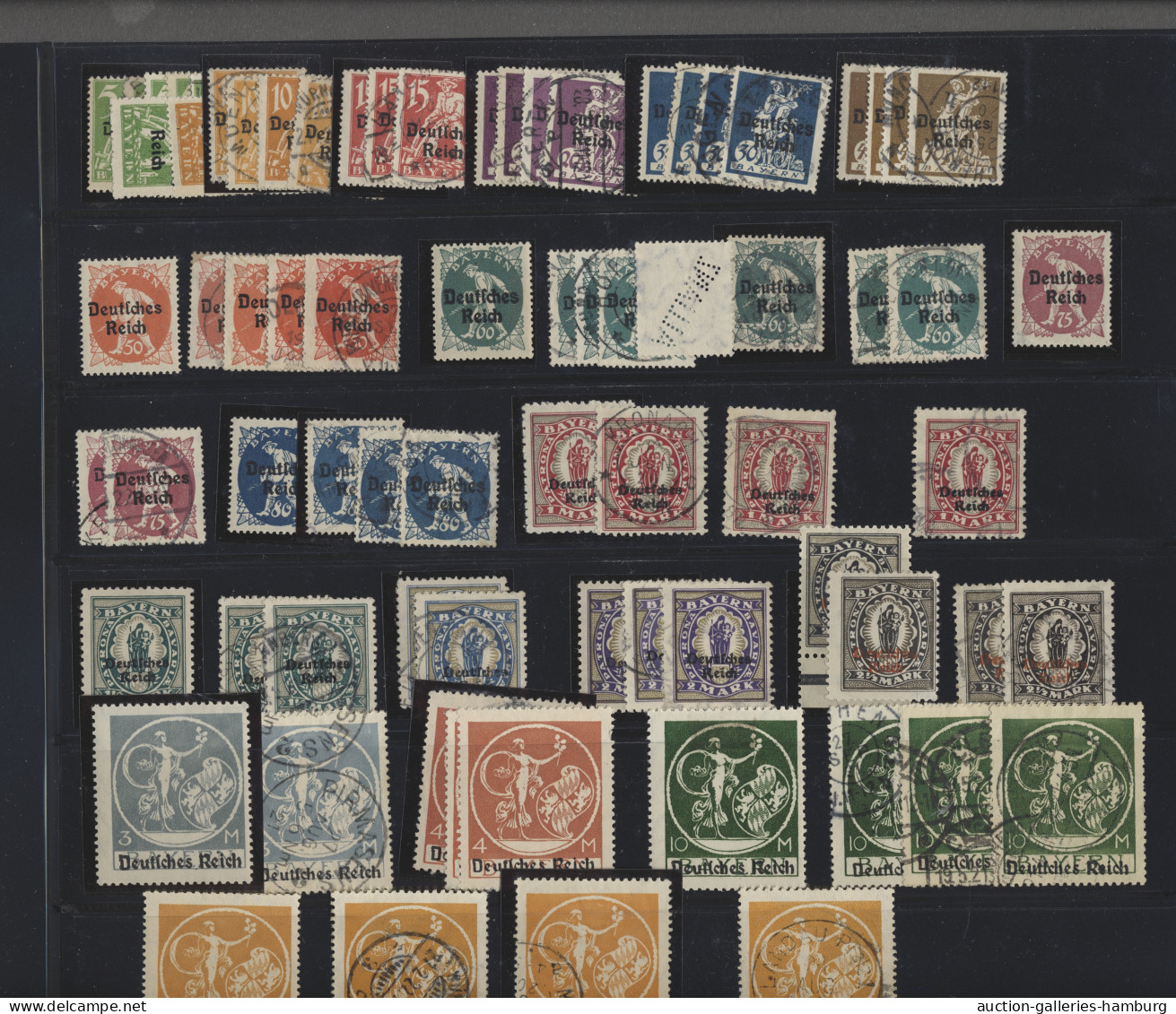 (*)/*/**/o/Brf. Deutsches Reich: 1871/1945, Sehr Umfangreiche, Meist Gestempelte Mit Vielen Bele - Collections