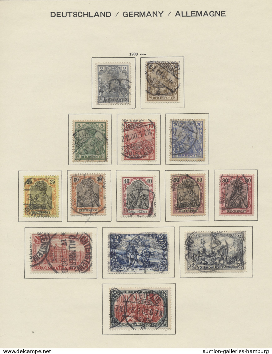 O/*/**/Brf./GA/Briefstück Deutsches Reich: 1872-1945, Vorwiegend Gestempelte, Teils */**-Sammlung Mit Zusä - Collections