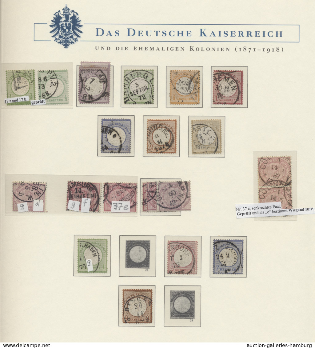 O Deutsches Reich: 1872-1932, Gestempelte Sammlung Ab Brustschilden In Einem Vordr - Verzamelingen