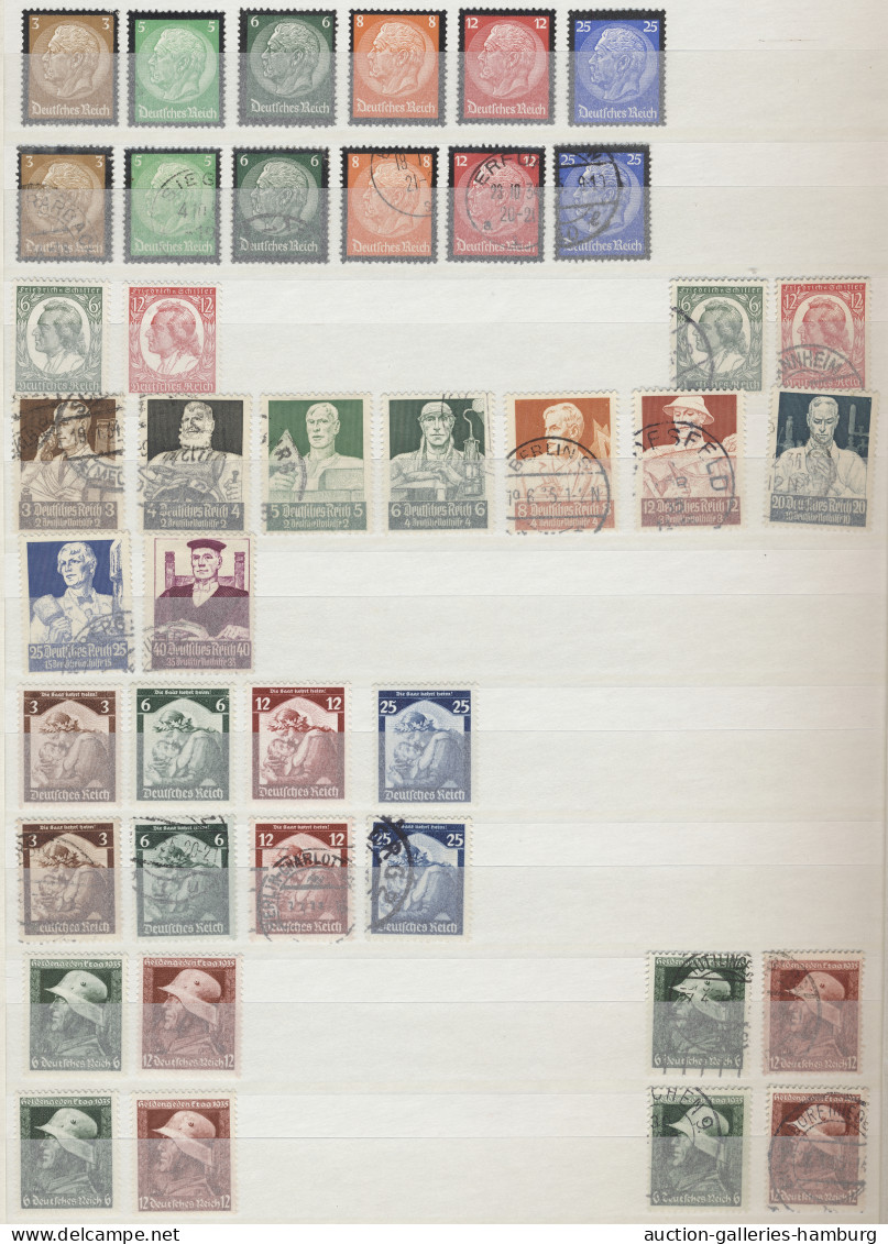 **/*/o/Briefstück Deutsches Reich: 1928-1945, überwiegend Doppelt Bzw. Einmal Postfrisch Oder Unge - Collections