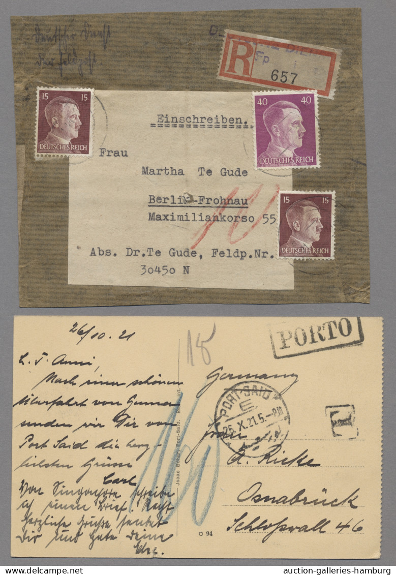 Brf./GA Deutsches Reich: 1870-1945 (ca.), Seit Jahrzehnten Unberührte Sammlung Von Brief - Collections