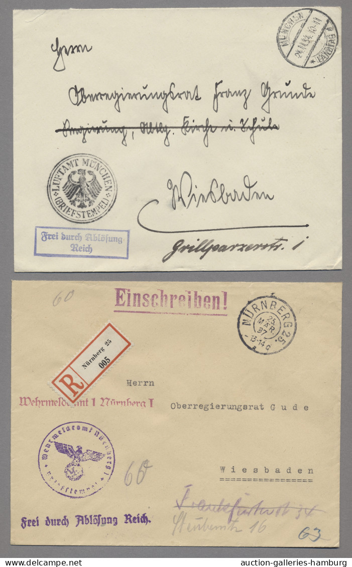 Brf./GA Deutsches Reich: 1870-1945 (ca.), seit Jahrzehnten unberührte Sammlung von Brief