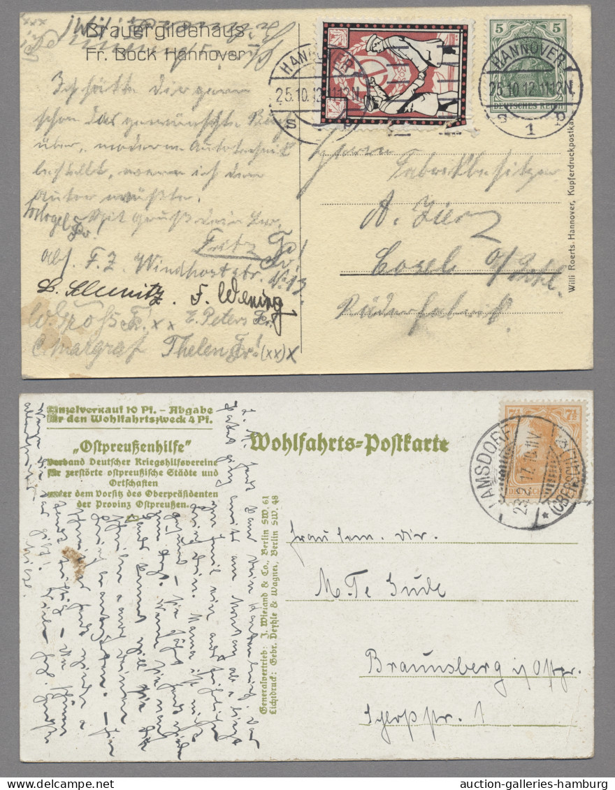 Brf./GA Deutsches Reich: 1870-1945 (ca.), seit Jahrzehnten unberührte Sammlung von Brief