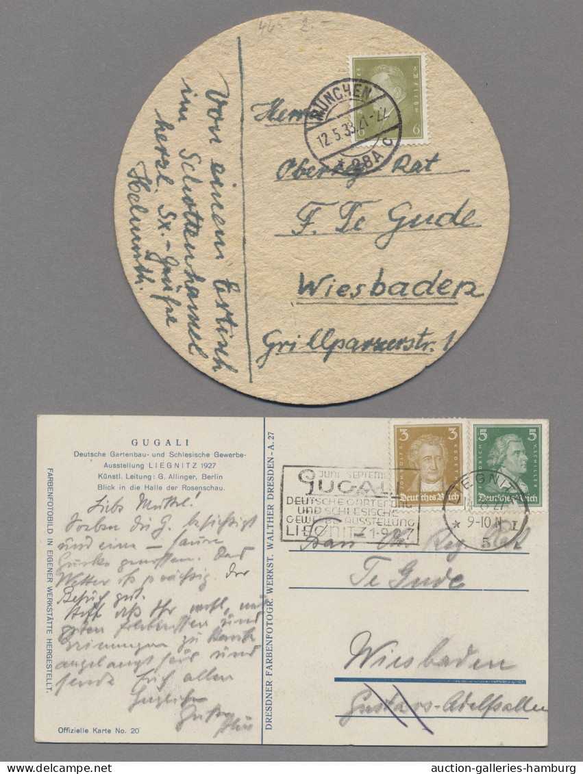 Brf./GA Deutsches Reich: 1870-1945 (ca.), seit Jahrzehnten unberührte Sammlung von Brief