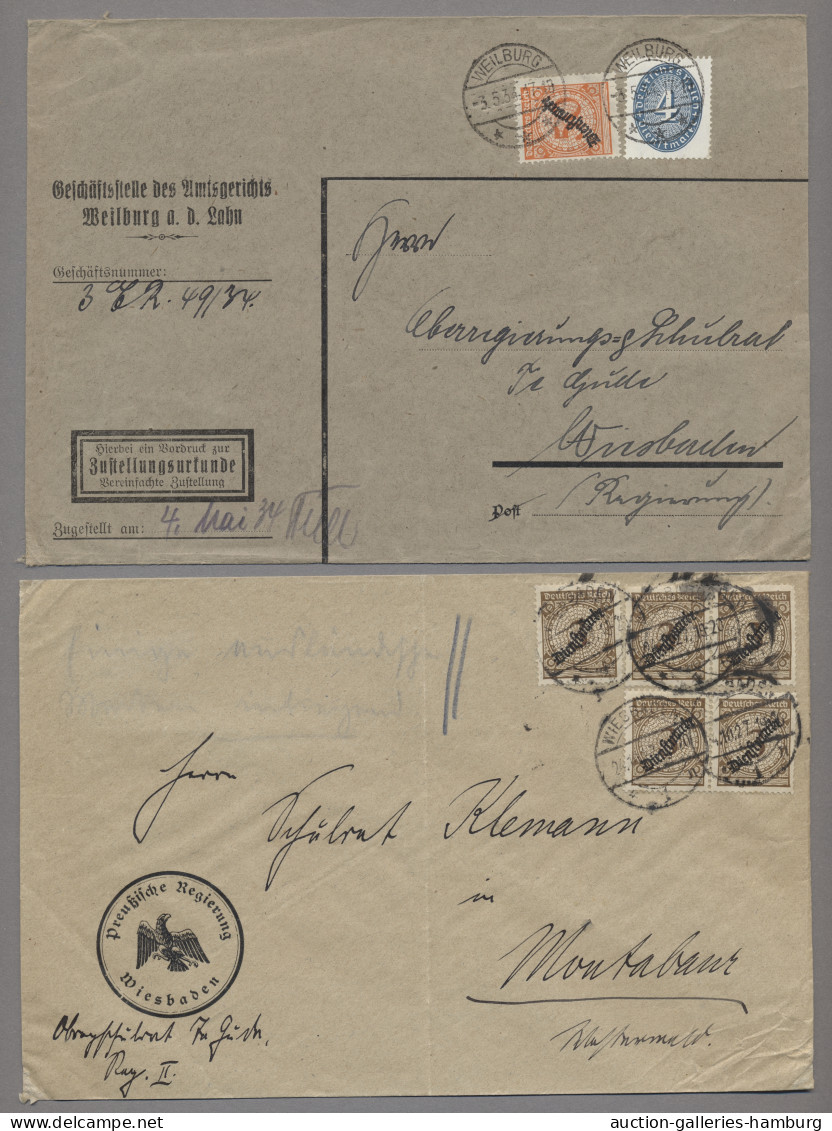Brf./GA Deutsches Reich: 1870-1945 (ca.), seit Jahrzehnten unberührte Sammlung von Brief