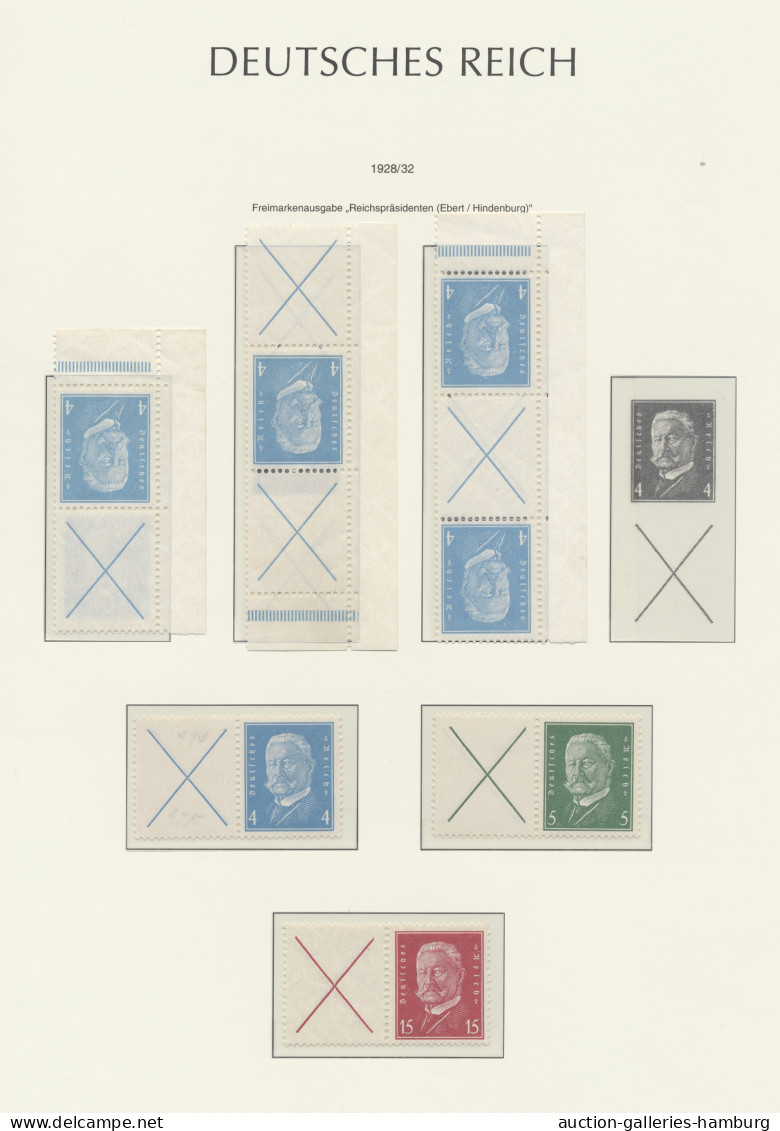 **/* Deutsches Reich - Zusammendrucke: 1913-1941, Postfrische Sammlung (einige Ungebr - Se-Tenant