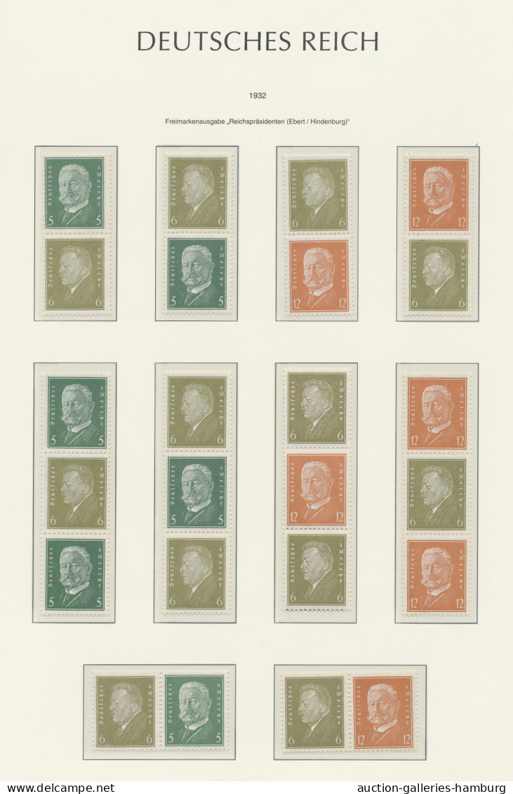 **/* Deutsches Reich - Zusammendrucke: 1913-1941, postfrische Sammlung (einige ungebr