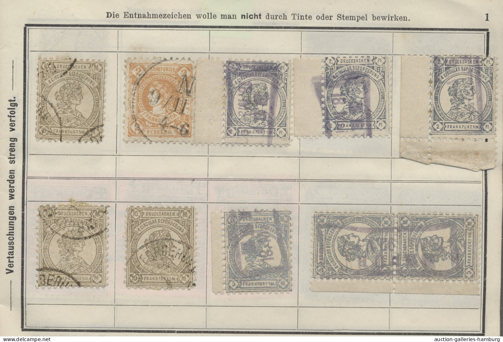 O/*/Briefstück Deutsches Reich - Privatpost (Stadtpost): 1880-1900 (ca.), Kleiner, Sehr Alter B - Private & Local Mails